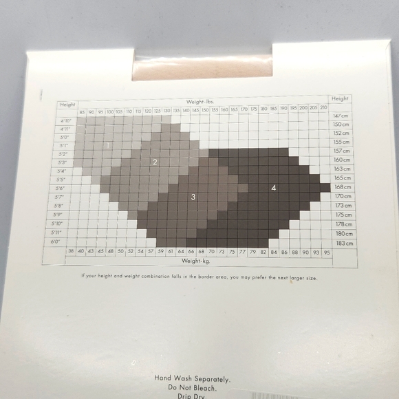 New Calvin Klein Silken Sheer Control Top Hose in Color Light 1 - 2 Pair - Picture 5 of 7